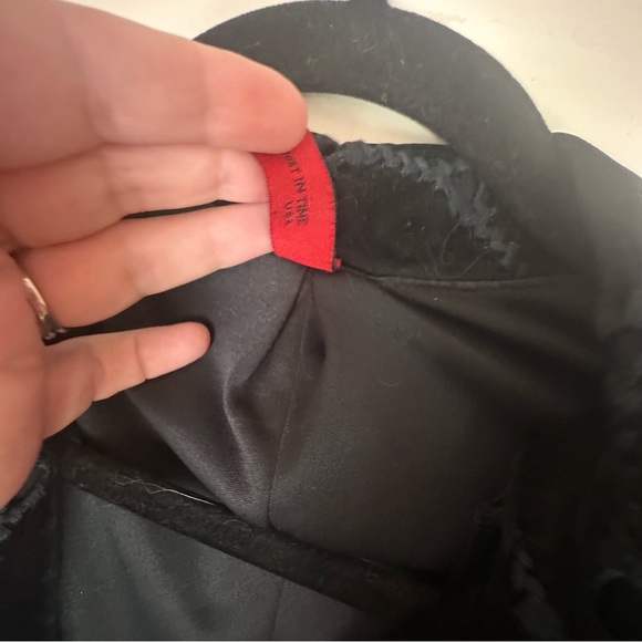 Just in Time Vintage Y2K Black Whimsical Fairy Gothic Grunge Woven Long Coat M - Picture 11 of 16